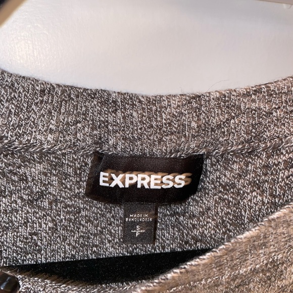 Express Gray Pullover Sweater - Picture 3 of 3